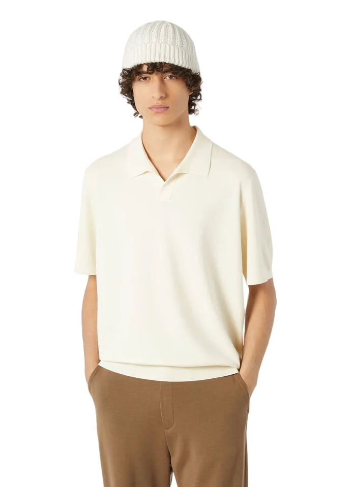 LORO PIANA
Cotton and Silk-Blend Piqué Polo Shirt
