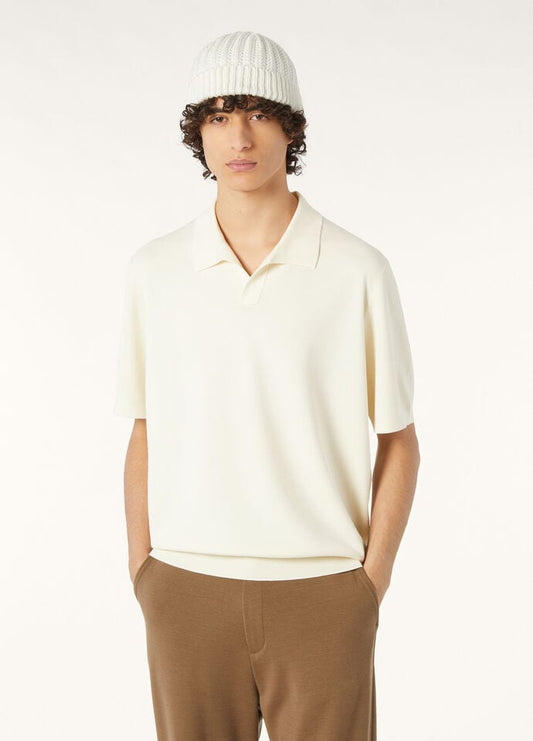 LORO PIANA
Cotton and Silk-Blend Piqué Polo Shirt