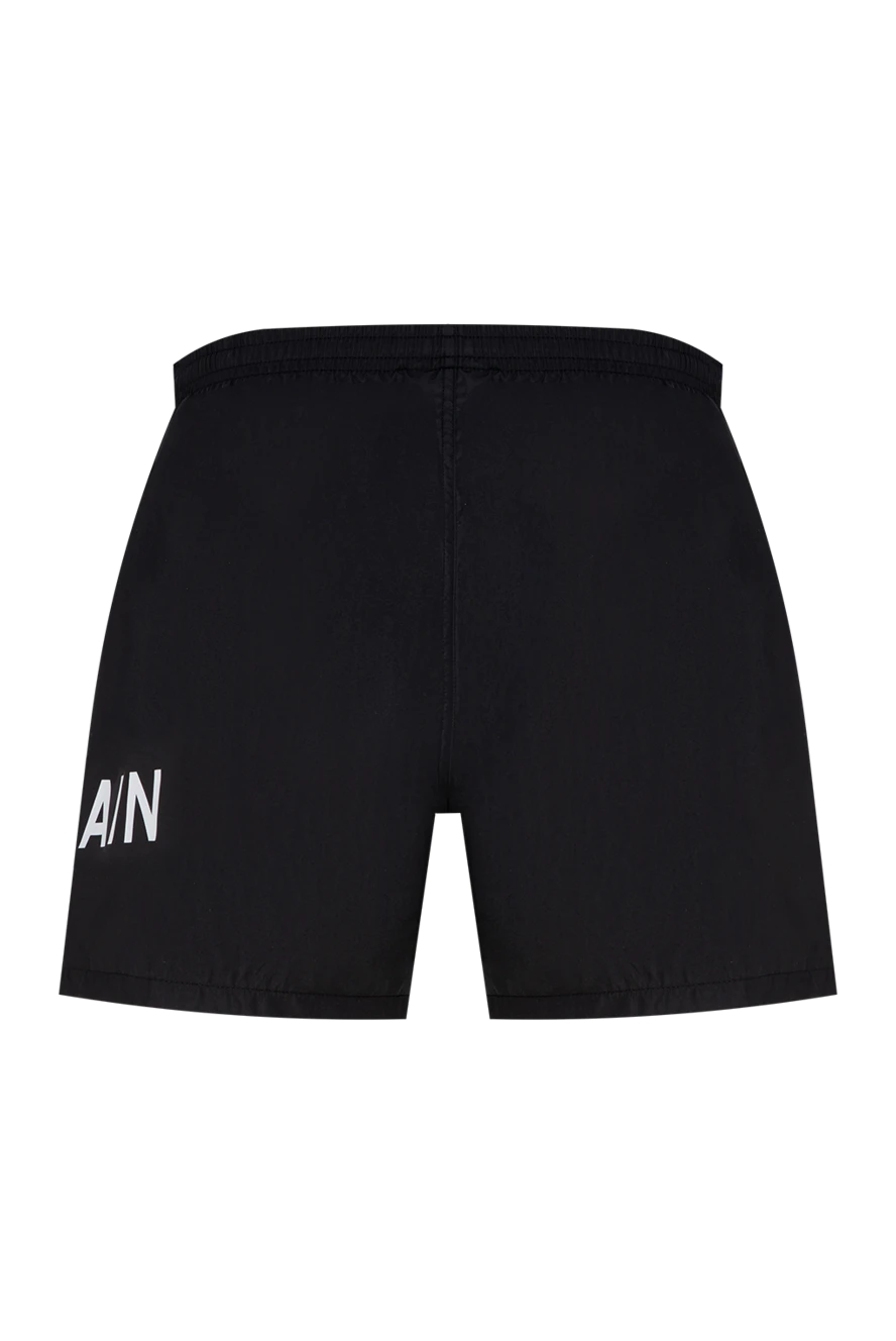 BALMAIN Men's black polyester shorts