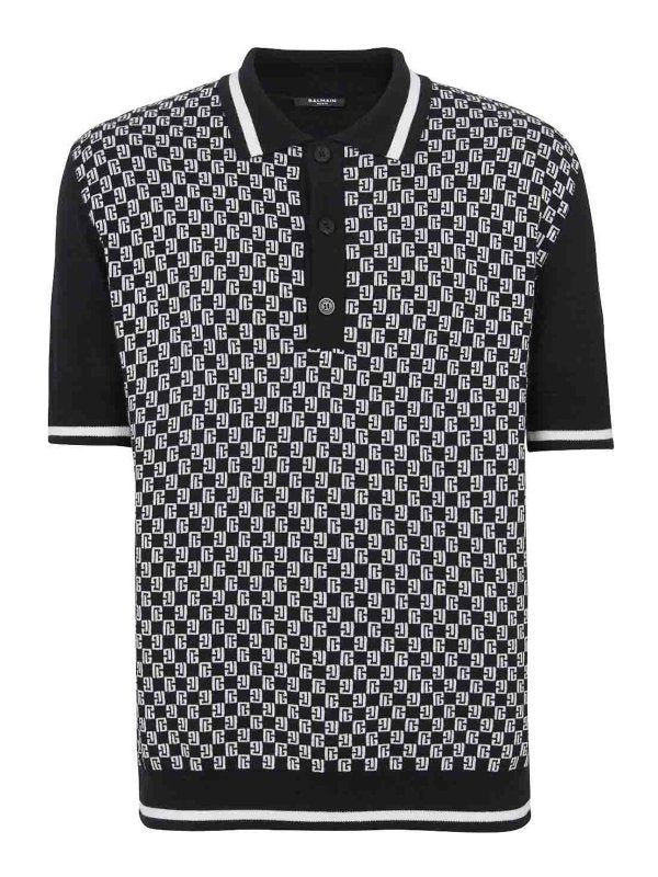 BALMAIN
Mini Monogram Polo Shirt