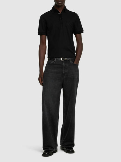 DOLCE & GABBANA Embroidered Logo Cotton Polo