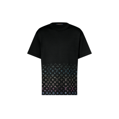 Louis Vuitton Monogram Gradient Embellished Short-Sleeved Crewneck