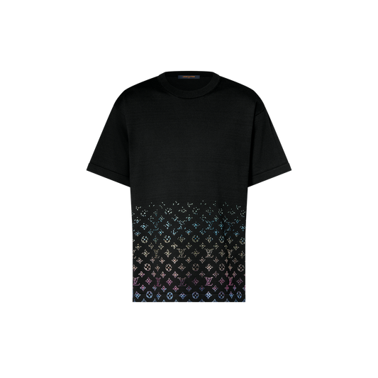 Louis Vuitton Monogram Gradient Embellished Short-Sleeved Crewneck