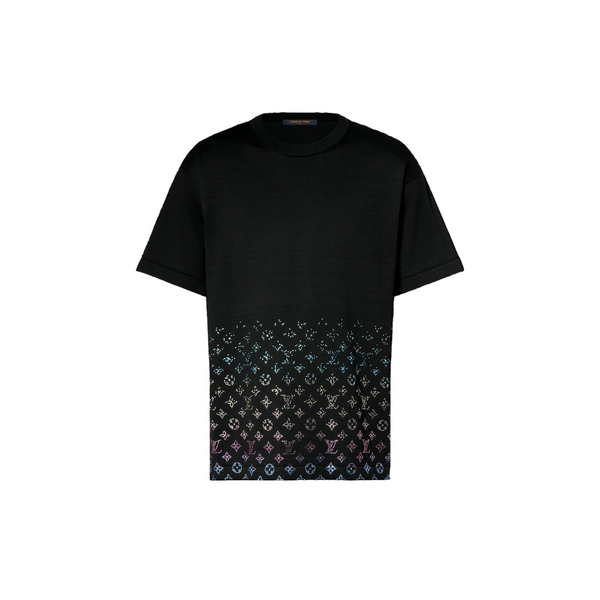 Louis Vuitton Monogram Gradient Embellished Short-Sleeved Crewneck
