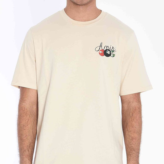 AMIRI - Pool Cue Logo-Print Cotton-Jersey T-Shirt - Neutrals