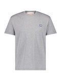 VALENTINO GARAVANI Grey Cotton T-Shirt With VLogo Patch