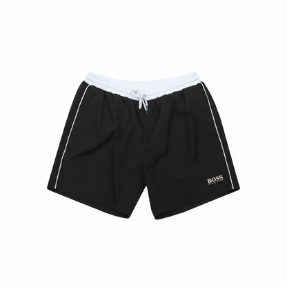 BOSS                                          QUICK-DRY SWIM SHORTS WITH LOGO PRINT