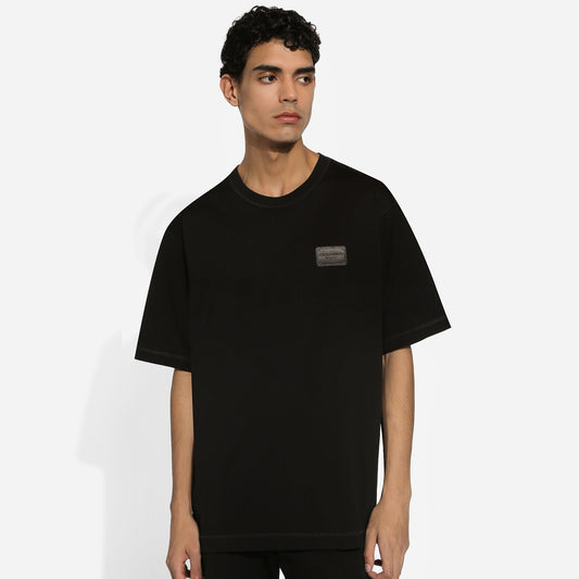 Dolce & Gabbana                        Cotton T-shirt with branded tag