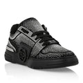 PHILIP PLEIN                             SUEDE LO-TOP SNEAKERS STRASS HEXAGON