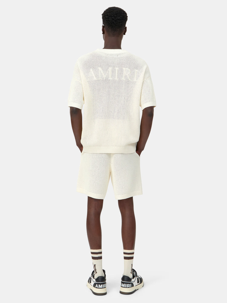 AMIRI CROCHET MESH SHIRT