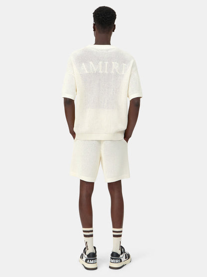 AMIRI CROCHET MESH SHIRT
