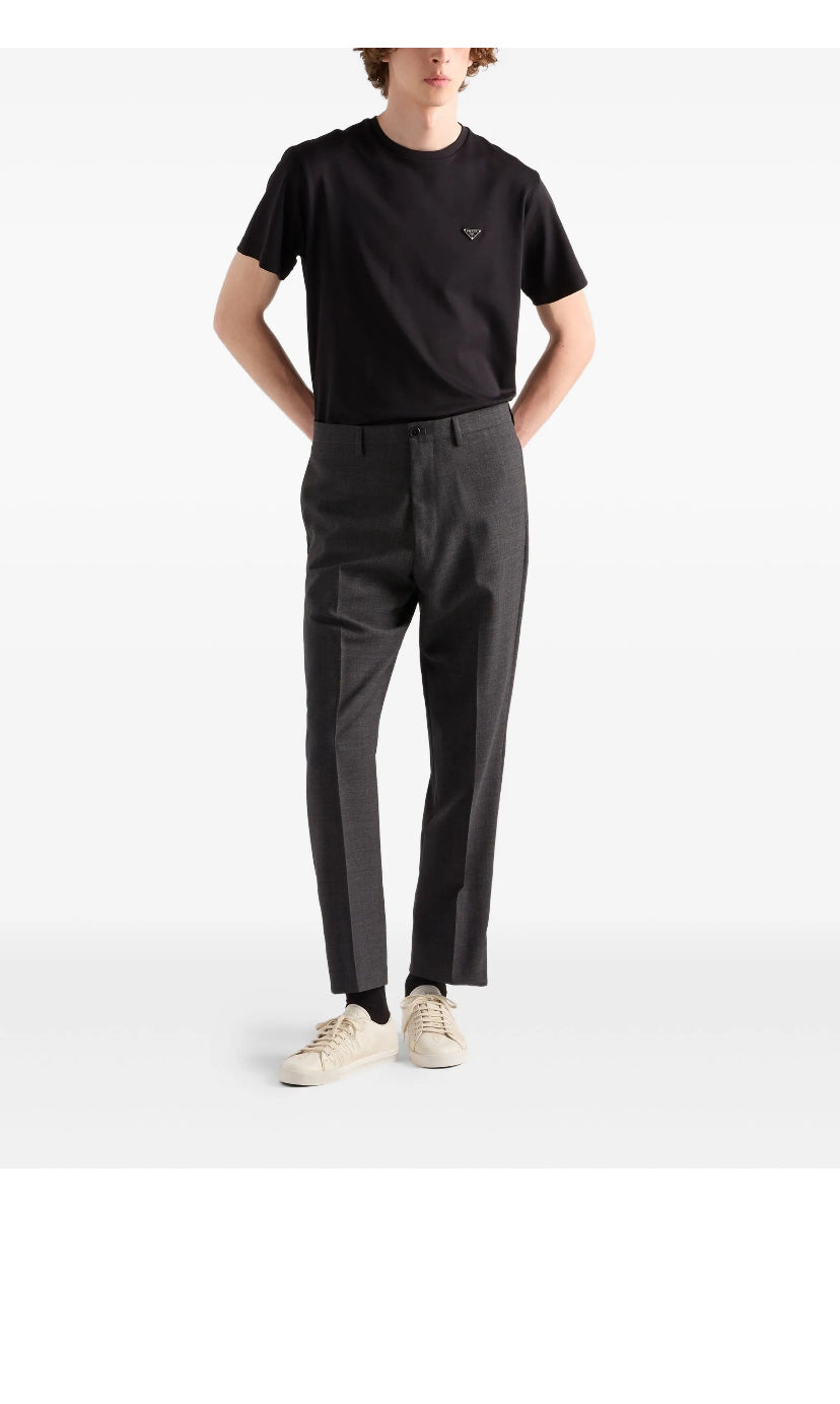 Prada logo-plaque T-shirt
