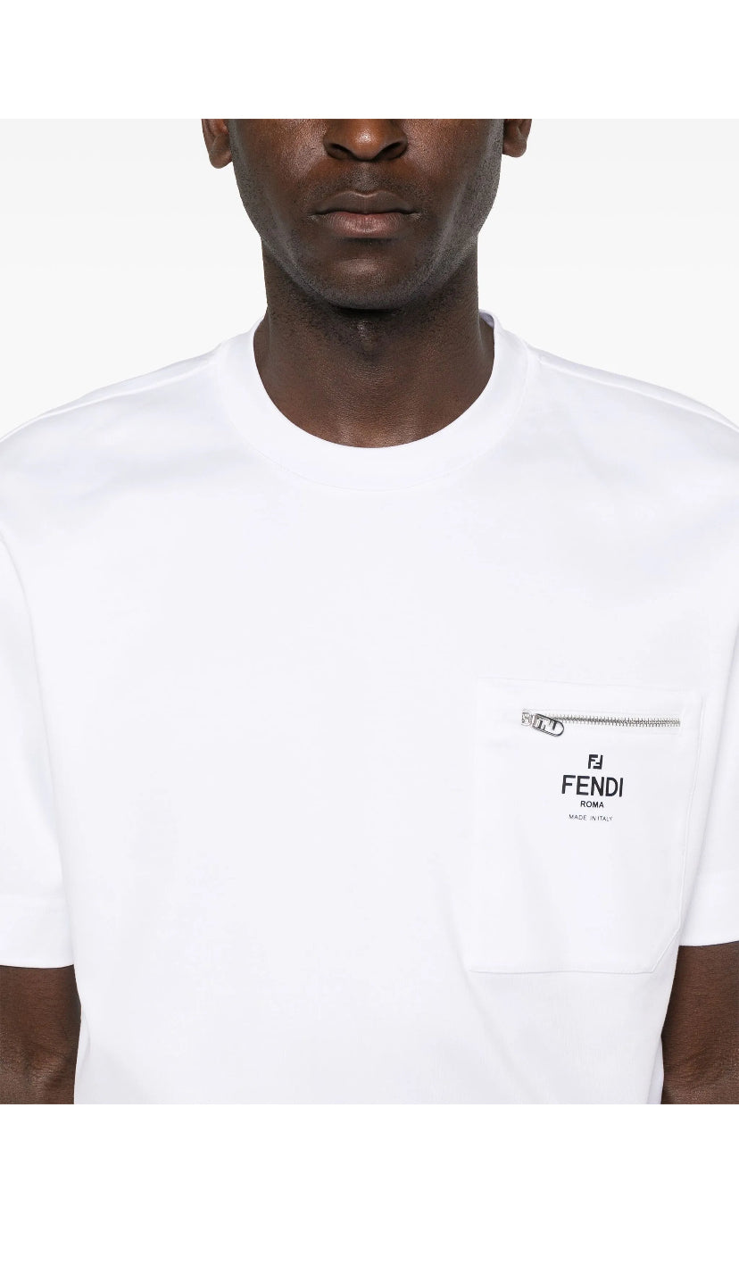 FENDI logo-print cotton T-shirt