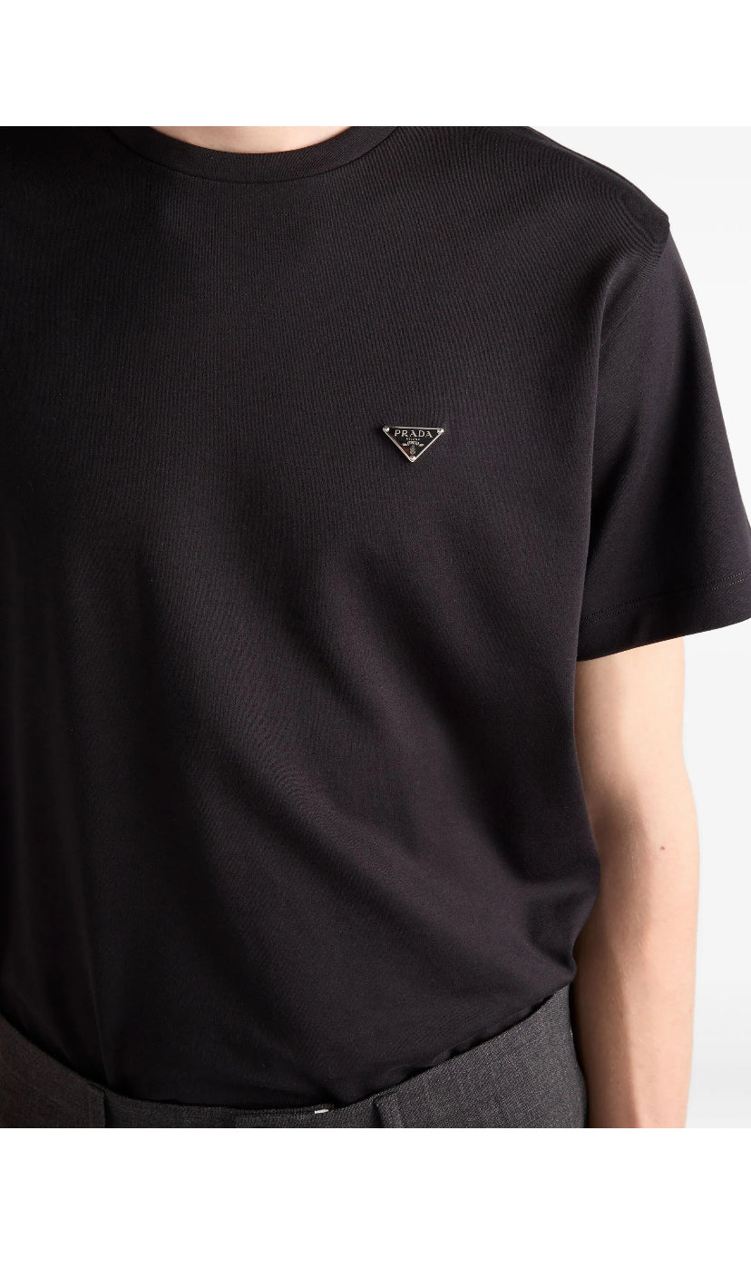 Prada logo-plaque T-shirt