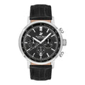 Beverly Hills Polo Club Casual Watch With Leather Strap For Men, Chronograph, 45 mm, Black - BP3303X351