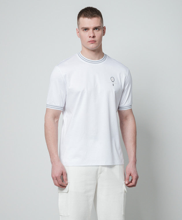 BRUNELLO CUCINELLI
White t-shirt with logo