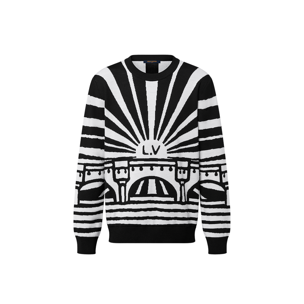 LOUIS VUITTON                         Merino Wool Jacquard Pullover