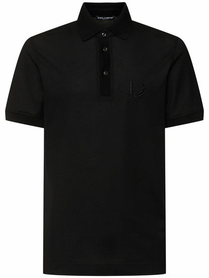 DOLCE & GABBANA Embroidered Logo Cotton Polo