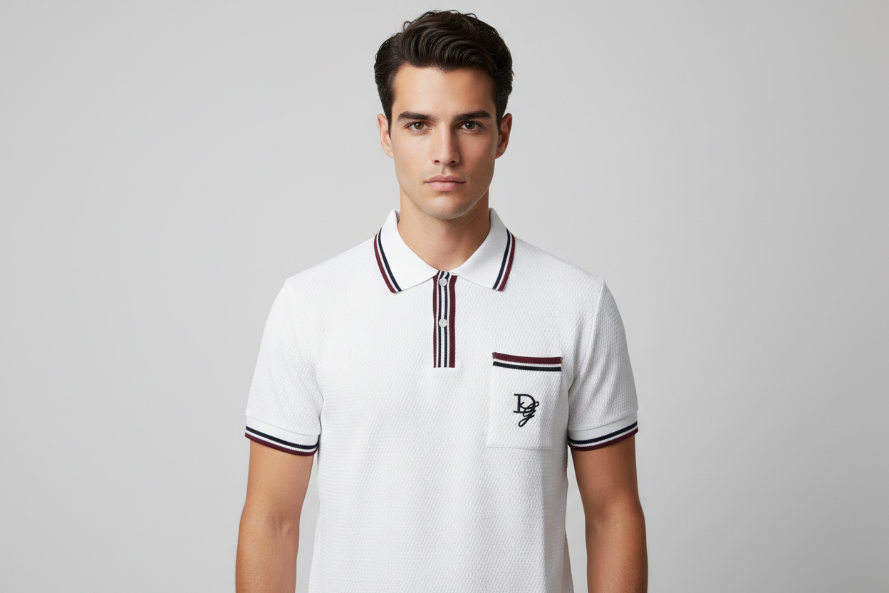 Dolce & Gabbana
DG-embroidered cotton polo shirt
