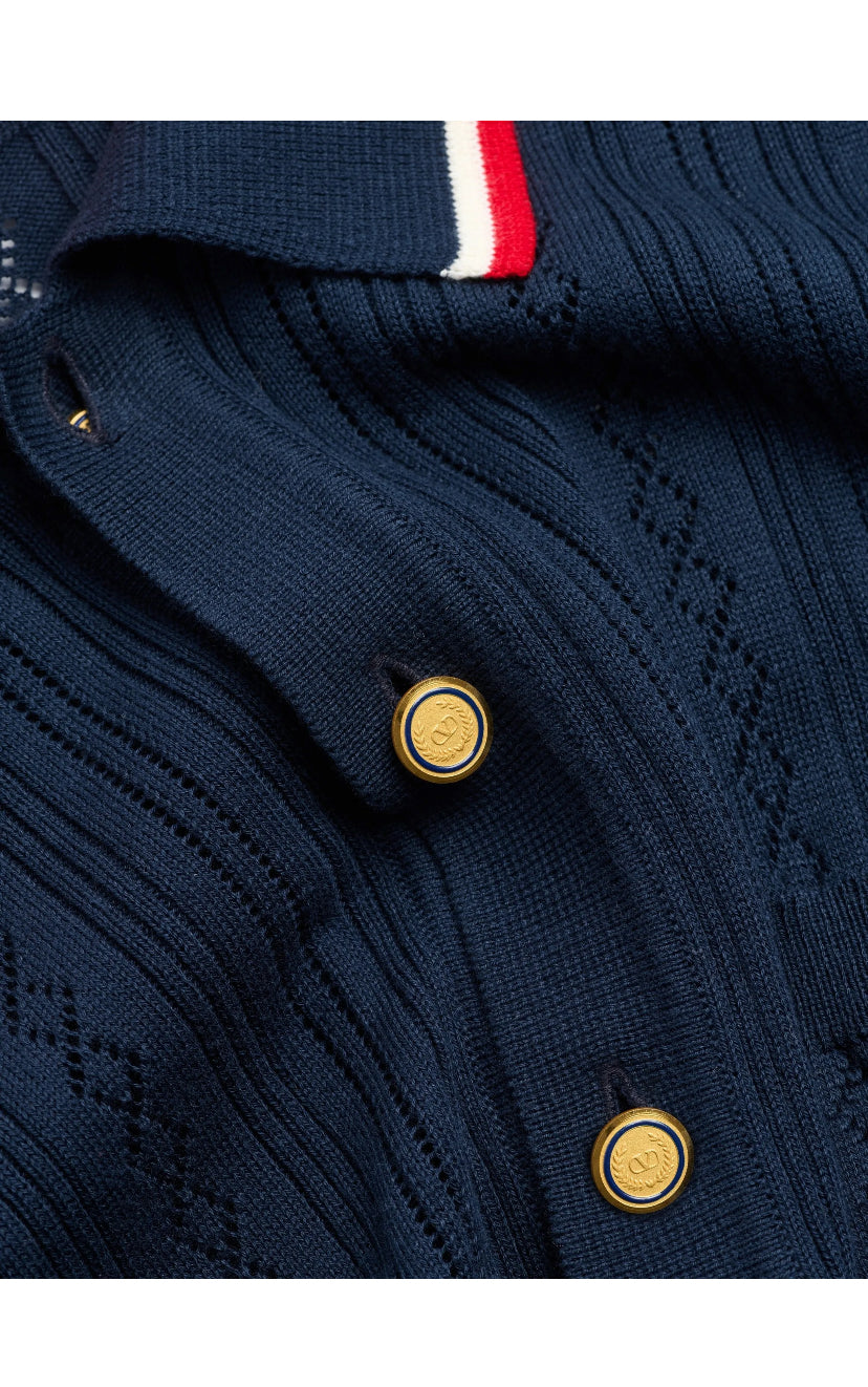 Valentino Garavani navy polo shirt