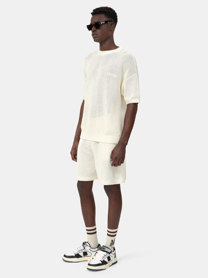 AMIRI CROCHET MESH SHIRT