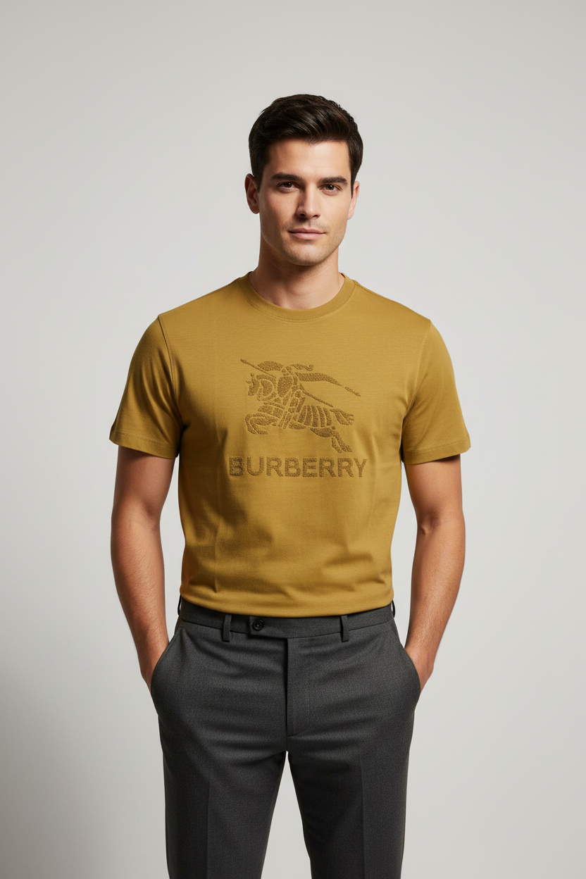 BURBERRY
MENS EMBROIDERED LOGO TSHIRT