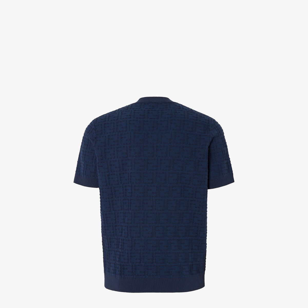 FENDI Pullover Blue cotton FF Selleria pullover