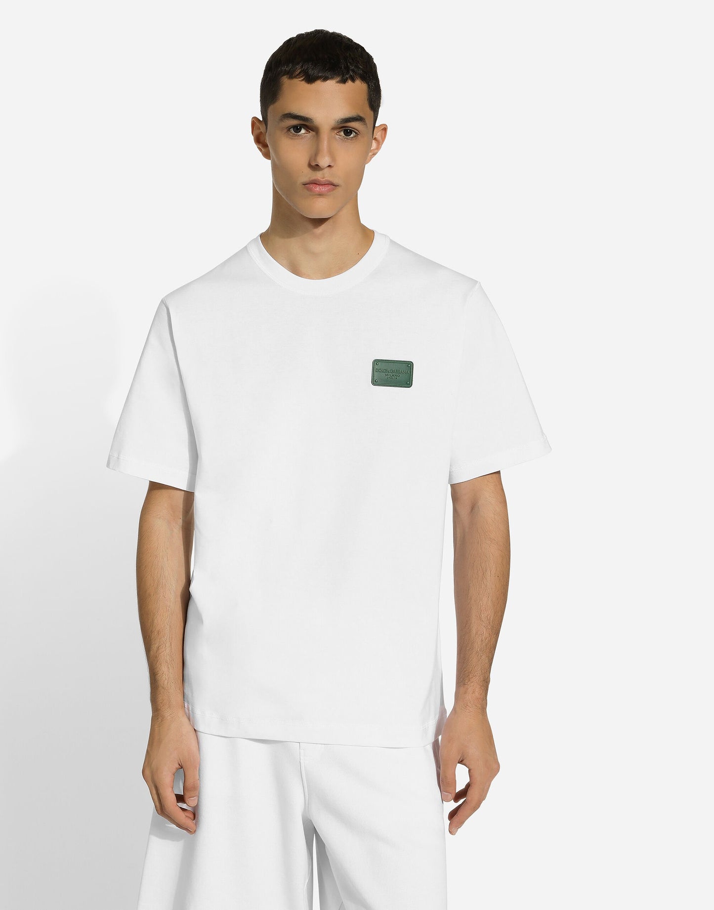 Dolce & Gabbana                        Cotton T-shirt with branded tag