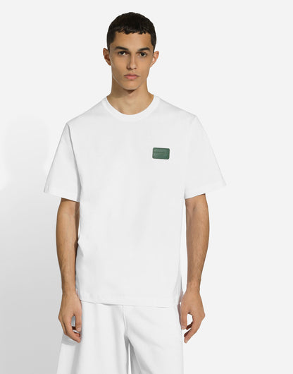 Dolce & Gabbana                        Cotton T-shirt with branded tag