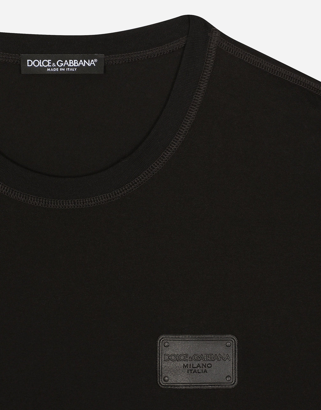 Dolce & Gabbana                        Cotton T-shirt with branded tag