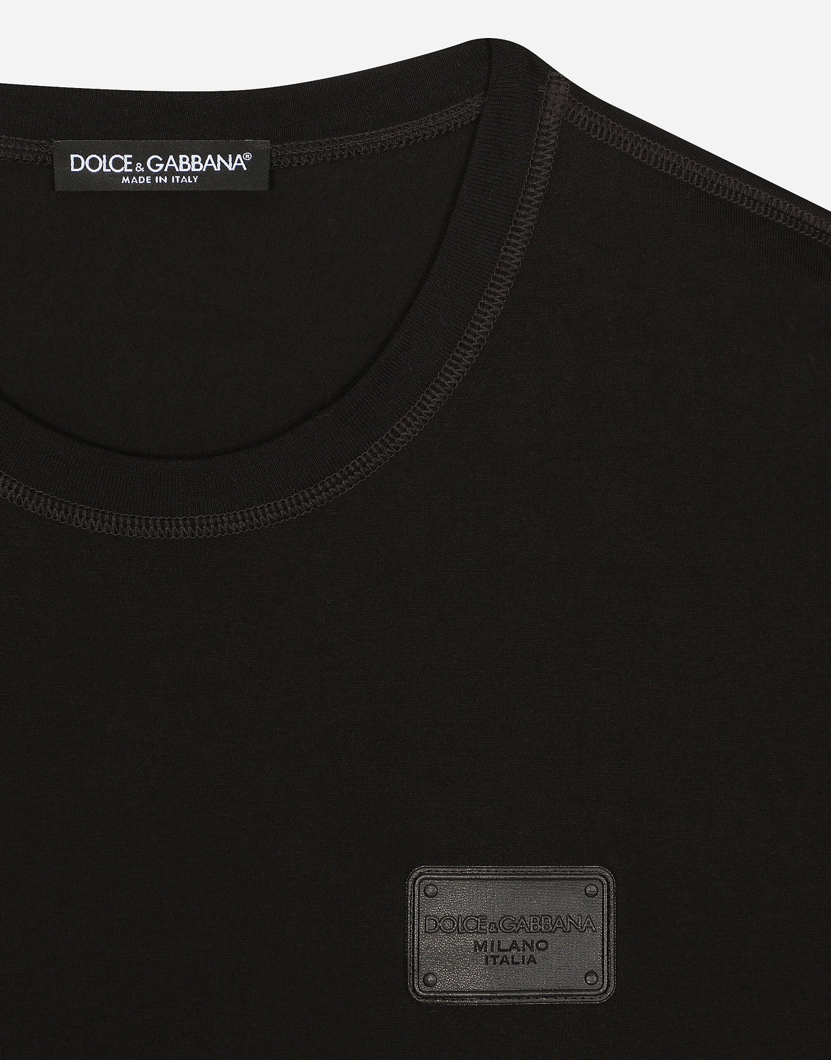 Dolce & Gabbana                        Cotton T-shirt with branded tag
