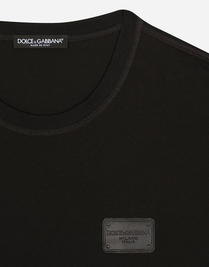 Dolce & Gabbana                        Cotton T-shirt with branded tag