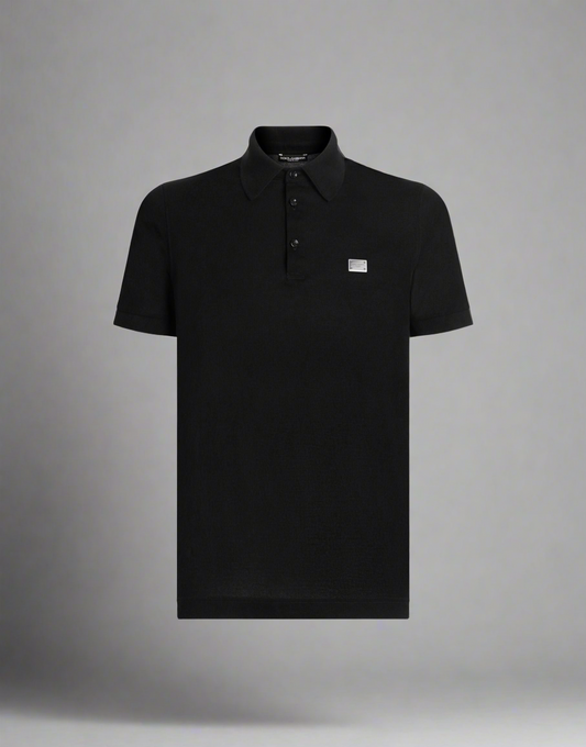 Dolce & Gabbana   
Cotton polo-shirt with logo tag