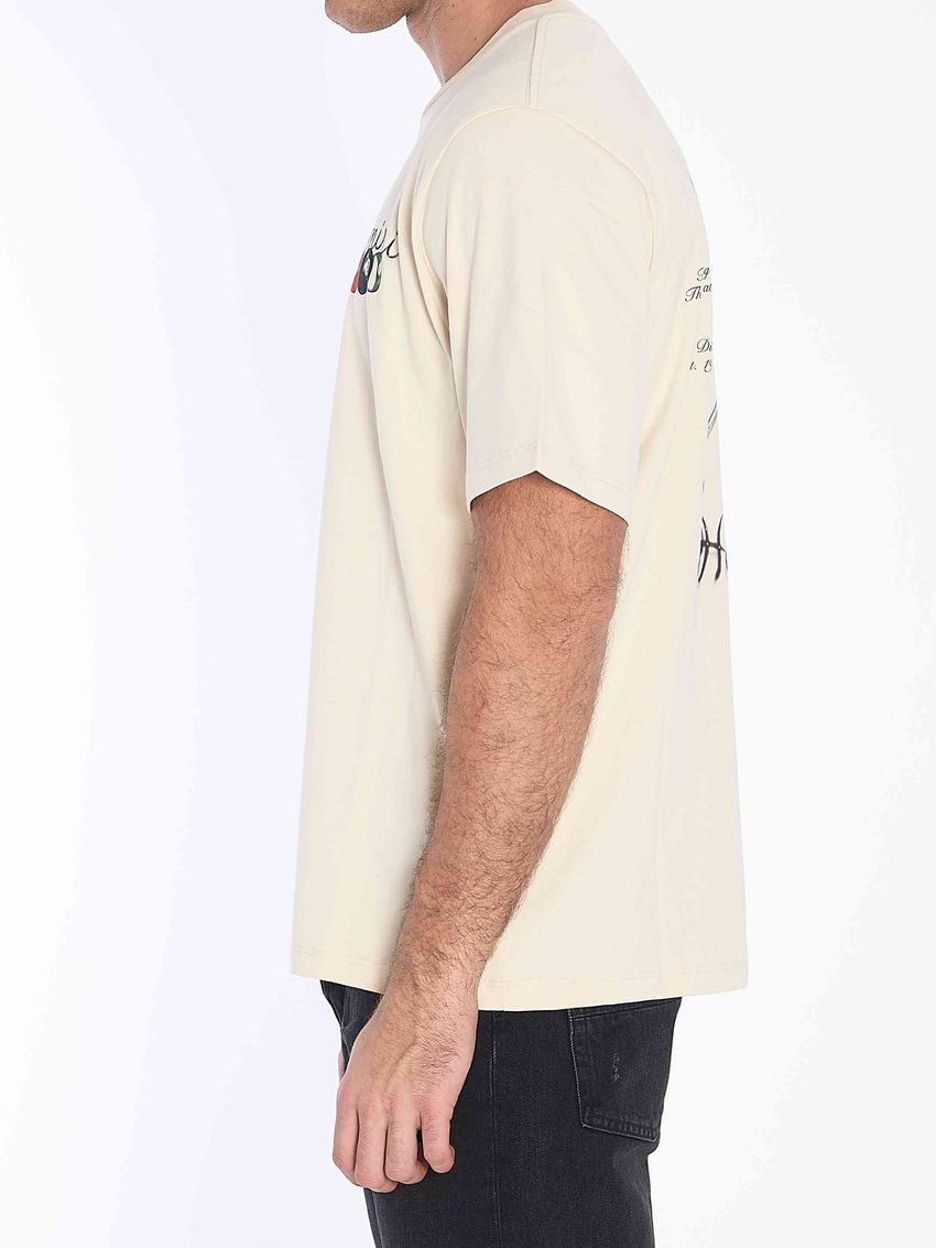 AMIRI - Pool Cue Logo-Print Cotton-Jersey T-Shirt - Neutrals