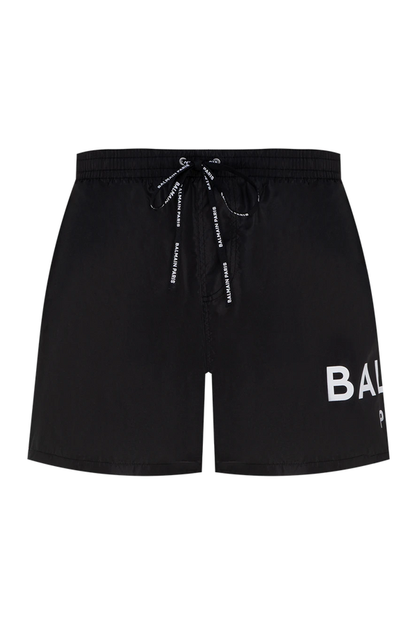 BALMAIN

Men's black polyester shorts