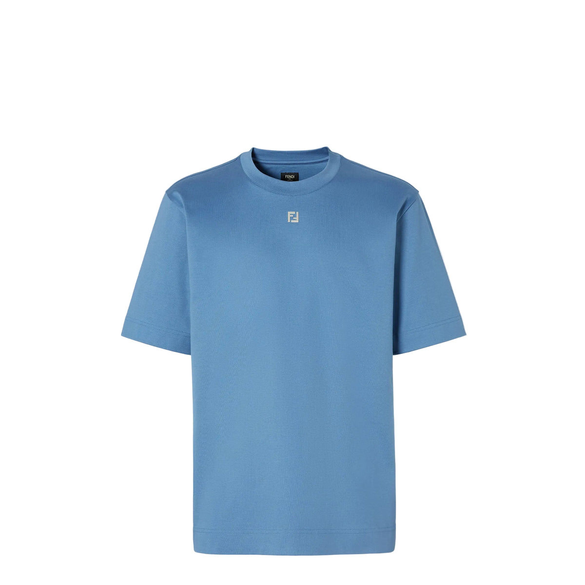 FENDI T-Shirt Light blue cotton T-shirt