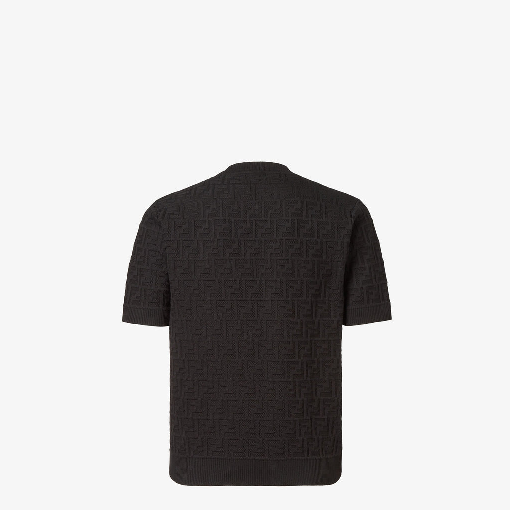 FENDI Sweater Black FF cotton pullover