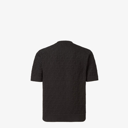 FENDI Sweater Black FF cotton pullover
