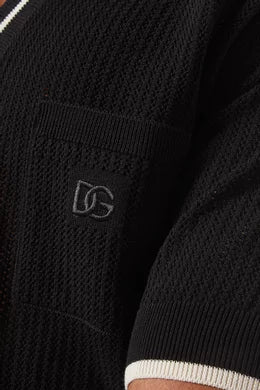 Dolce & Gabbana
DG-embroidered cotton polo shirt
