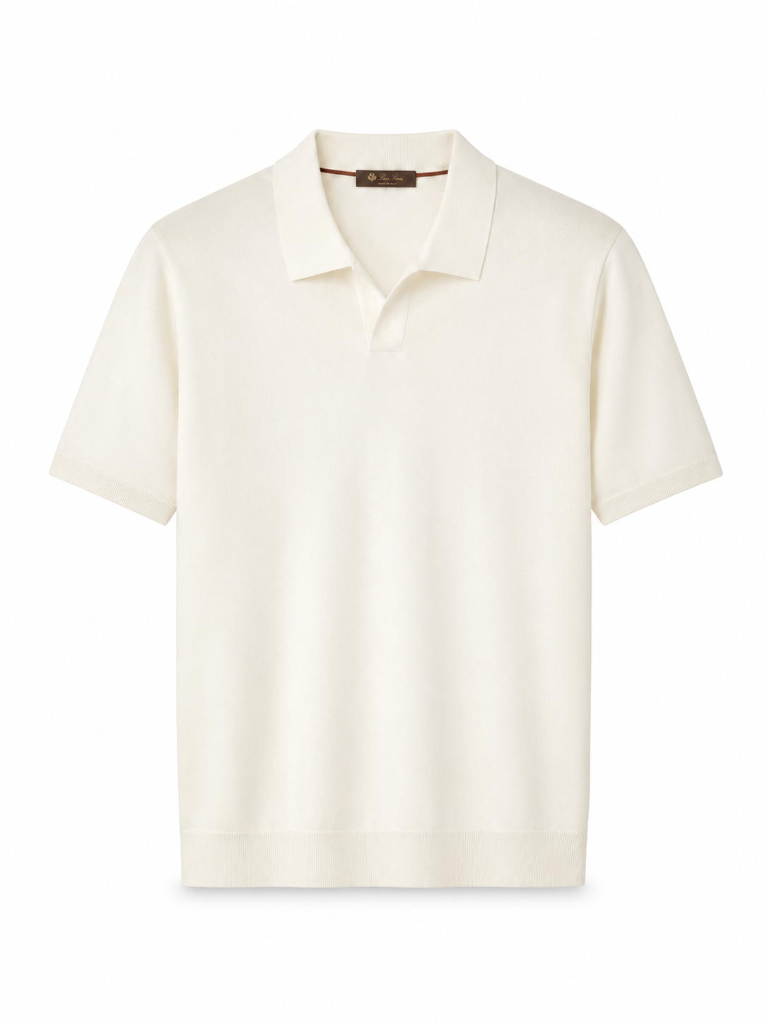 LORO PIANA
Cotton and Silk-Blend Piqué Polo Shirt