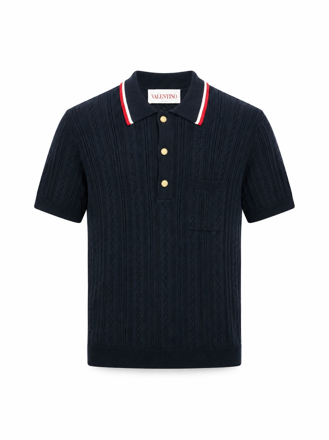 Valentino Garavani navy polo shirt