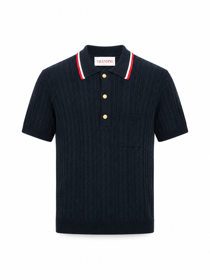 Valentino Garavani navy polo shirt