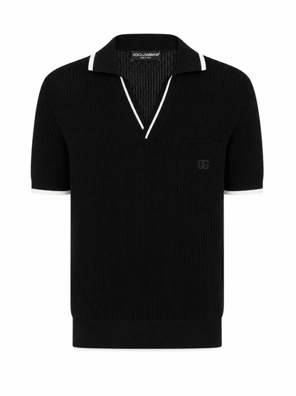 Dolce & Gabbana
DG-embroidered cotton polo shirt