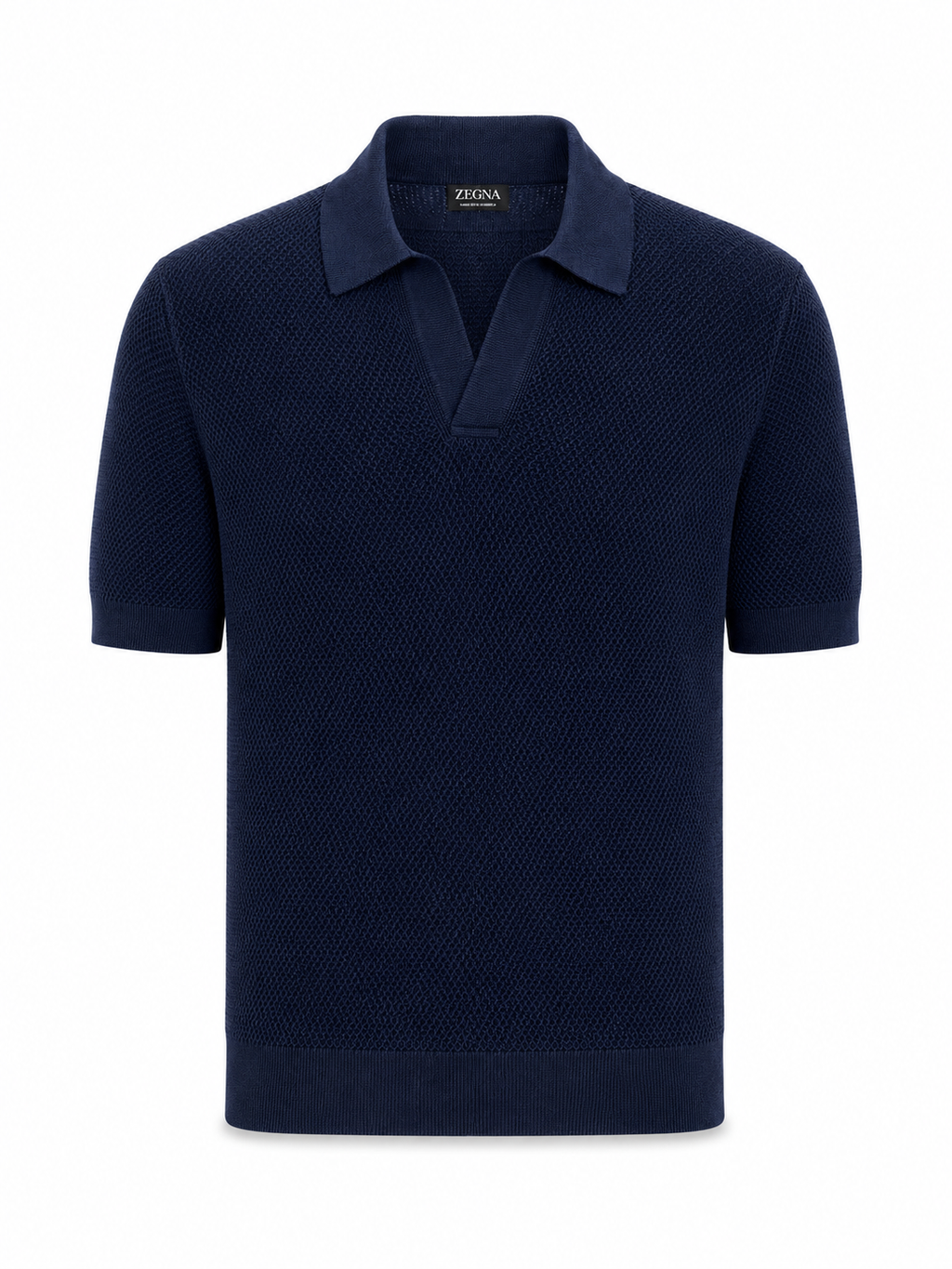 Zegna short-sleeve polo-collar T-shirt