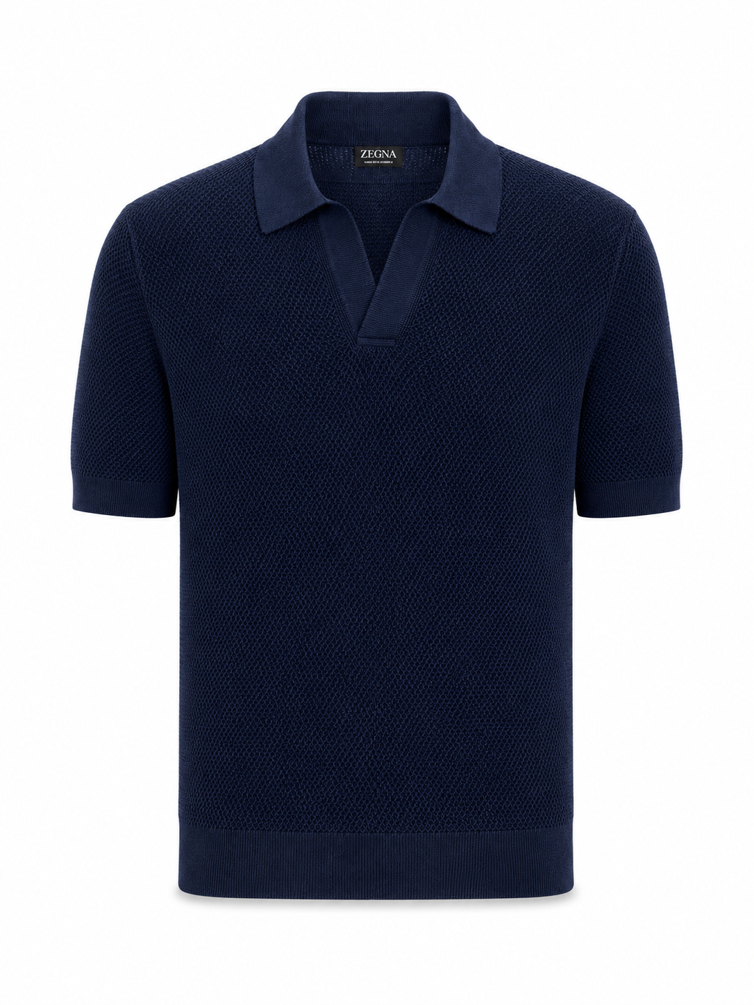 Zegna short-sleeve polo-collar T-shirt