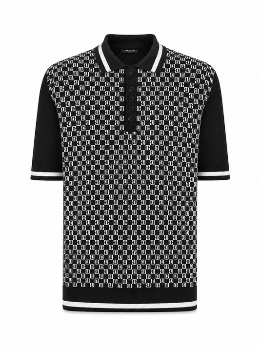 BALMAIN
Mini Monogram Polo Shirt