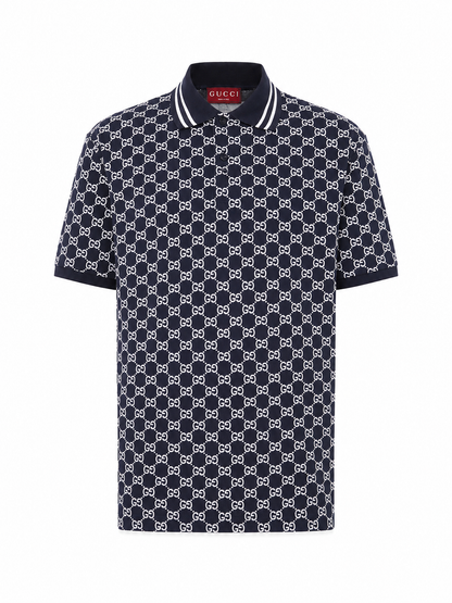 Gucci
GG cotton piquet jacquard polo shirt