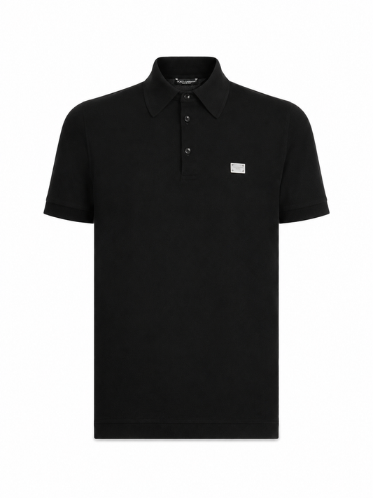 Dolce & Gabbana   
Cotton polo-shirt with logo tag