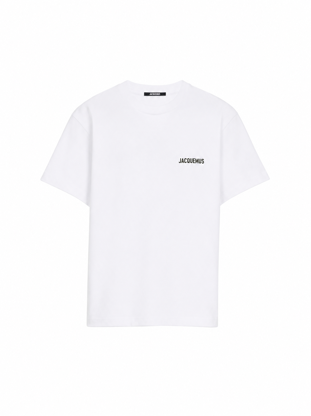 JACQUEMUS                                  The Dubai address t-shirt
Short sleeves t-shirt with printed address and logo.