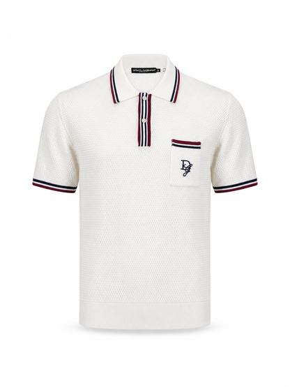 Dolce & Gabbana
DG-embroidered cotton polo shirt